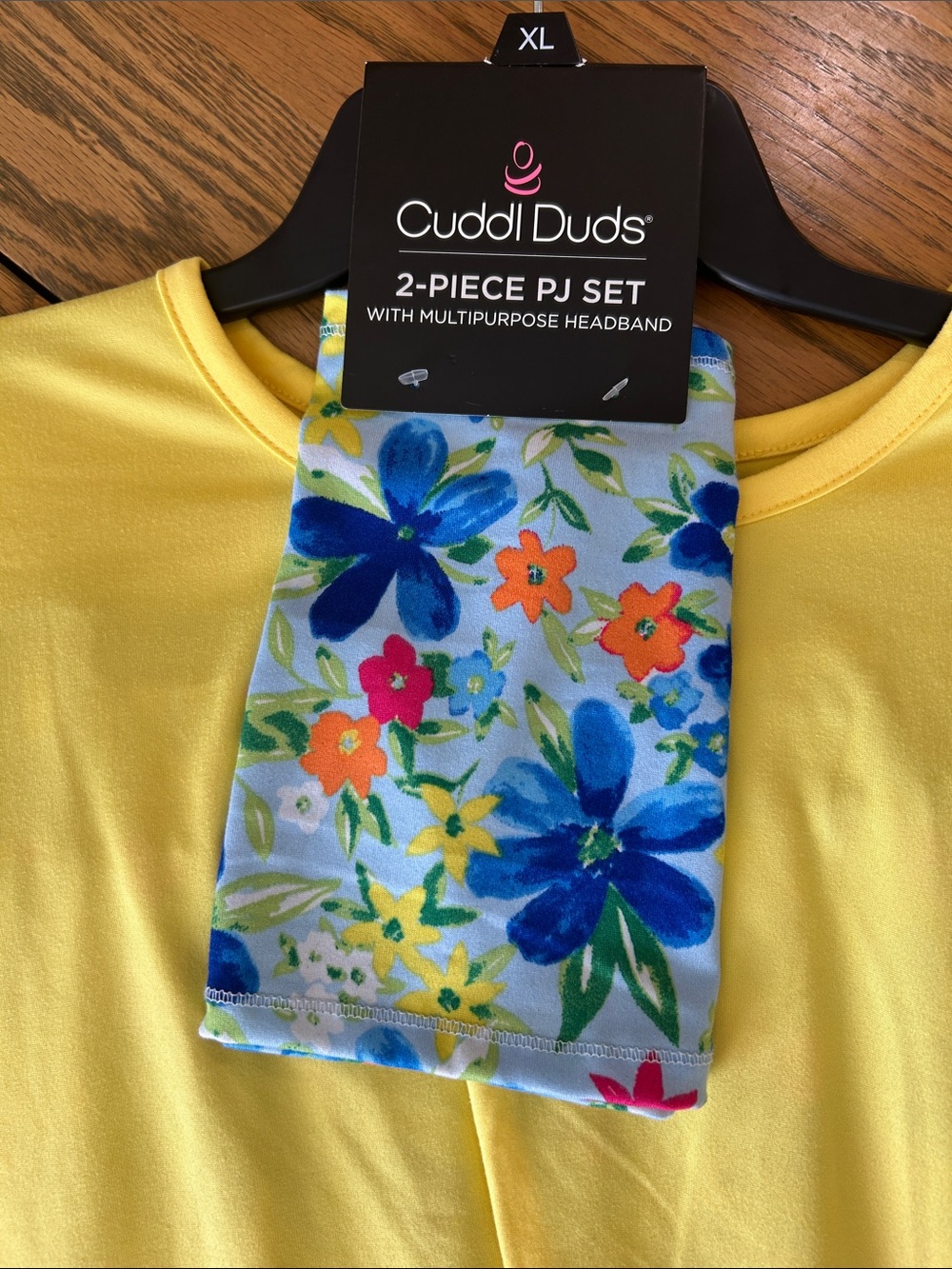 Cuddl Duds Capri pajama set with headband, XL, NWT - Picture 5 of 12